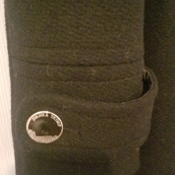 3/4 length black coat - Picture 3 of 4